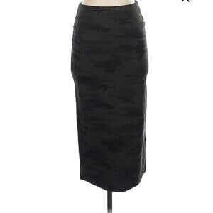 Sanctuary Black / Grey Camouflage Maxi Pencil Skirt